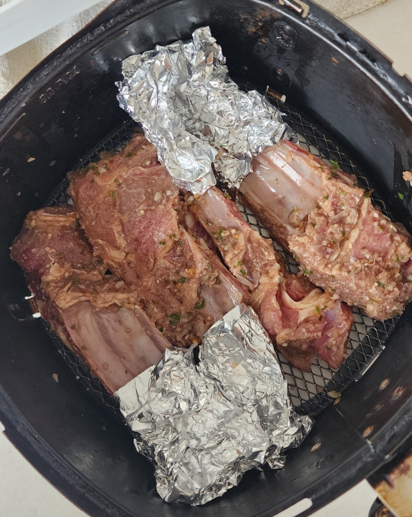 Carré de Cordeiro na airfryer