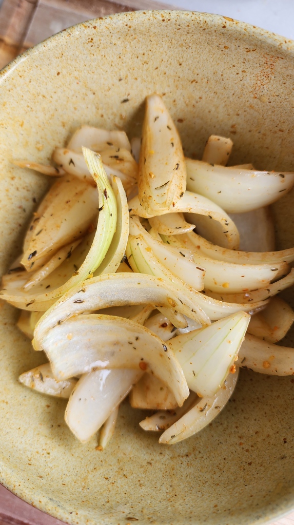 Cebola Assada na Airfryer