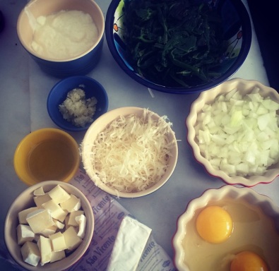 Quiche de Espinafre e Queijo Brie