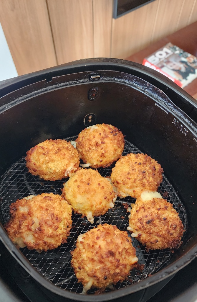 Arancini de Alcachofra na Airfryer