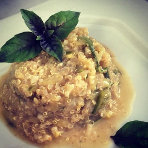 Risoto de Quinoa com Abobrinha