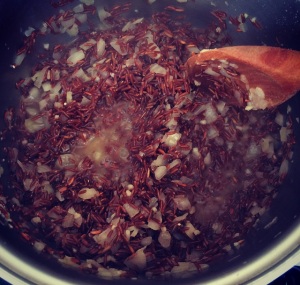 Risoto de Arroz Selvagem com Frutos do Mar