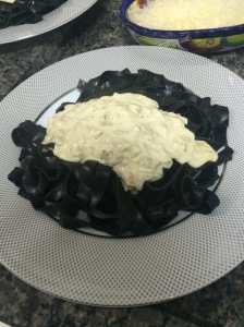 Tagliatelle Nero di Seppia, com Molho de Queijos