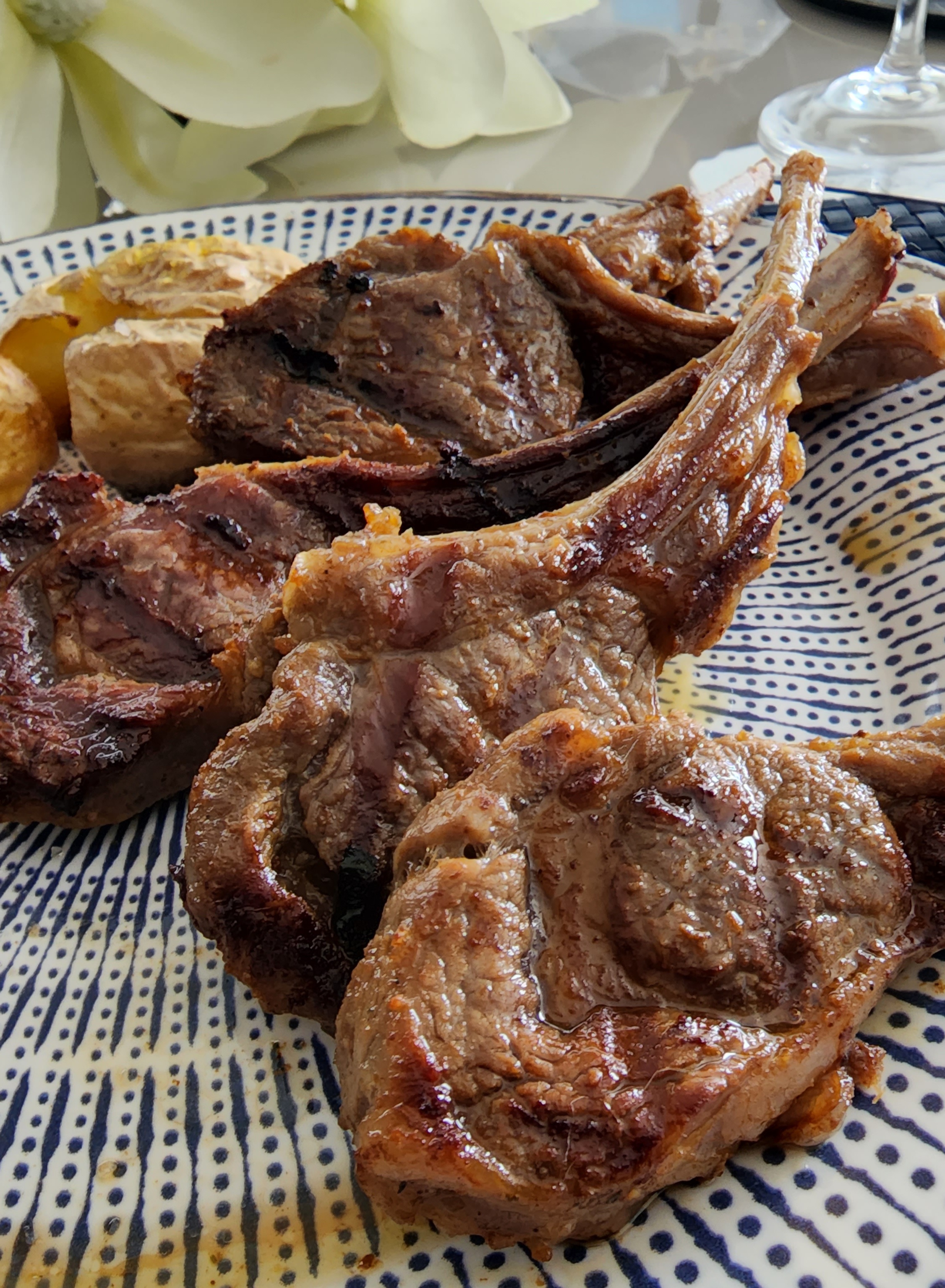 Carré de Cordeiro na Frigideira