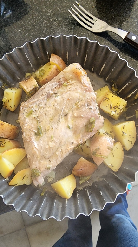 Costela Suína com Batata no Forno