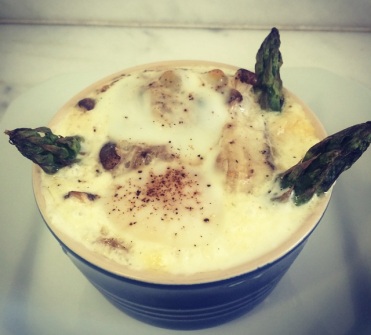 Cocote de Funghi com Aspargos Frescos