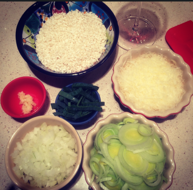 Risoto de Alho Poró