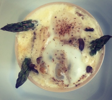 Cocote de Funghi com Aspargos Frescos