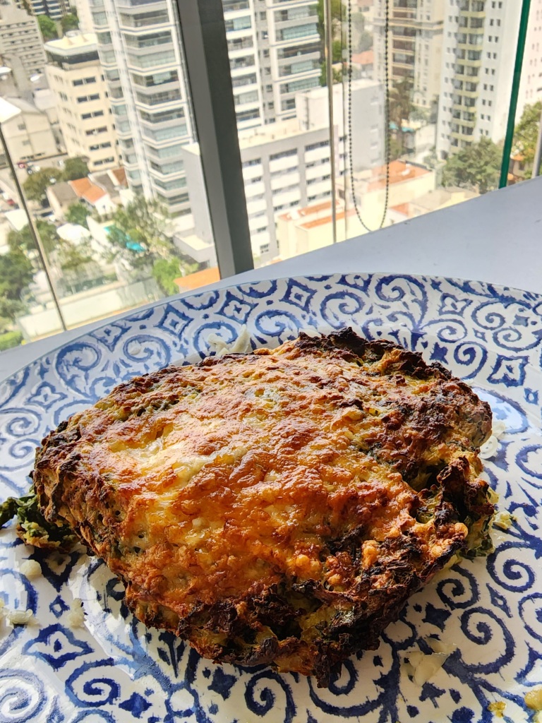 Suflê de Espinafre; Shimeji na Airfryer