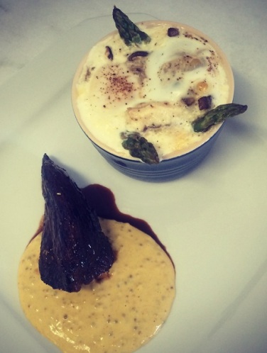 Cocote de Funghi com Aspargos Frescos