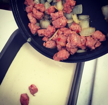 Torta de Lingüiça (no liqüidificador)