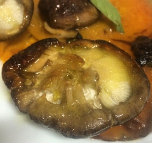 Carpaccio de Abóbora com Shitake