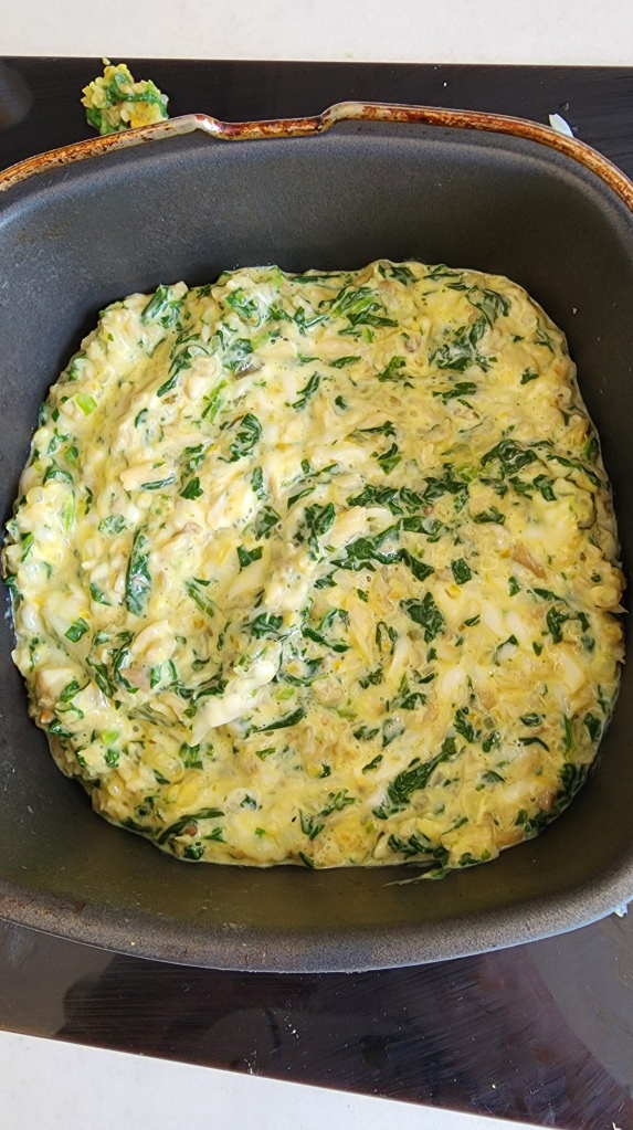 Suflê de Espinafre; Shimeji na Airfryer