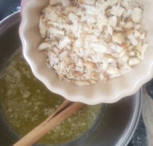 Filet de Peixe com Molho de Castanhas