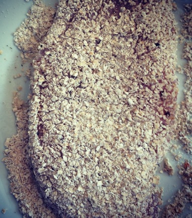 Filet de Frango com Crosta de Aveia