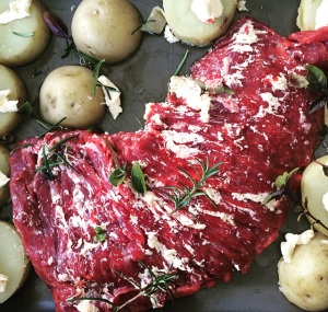 Fraldinha No Forno Com Batatas e Legumes