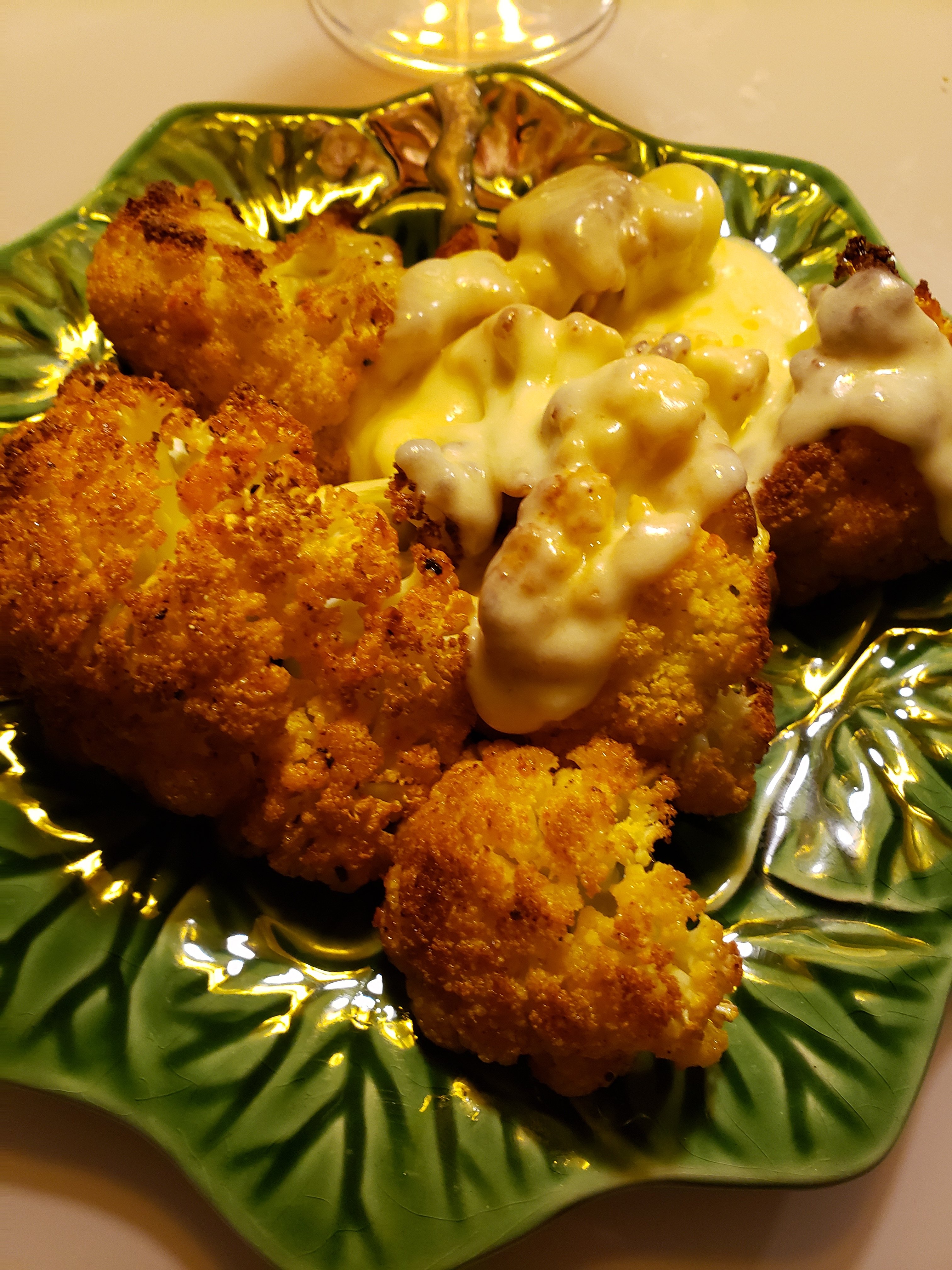 Couve Flor Assada e Crocante 