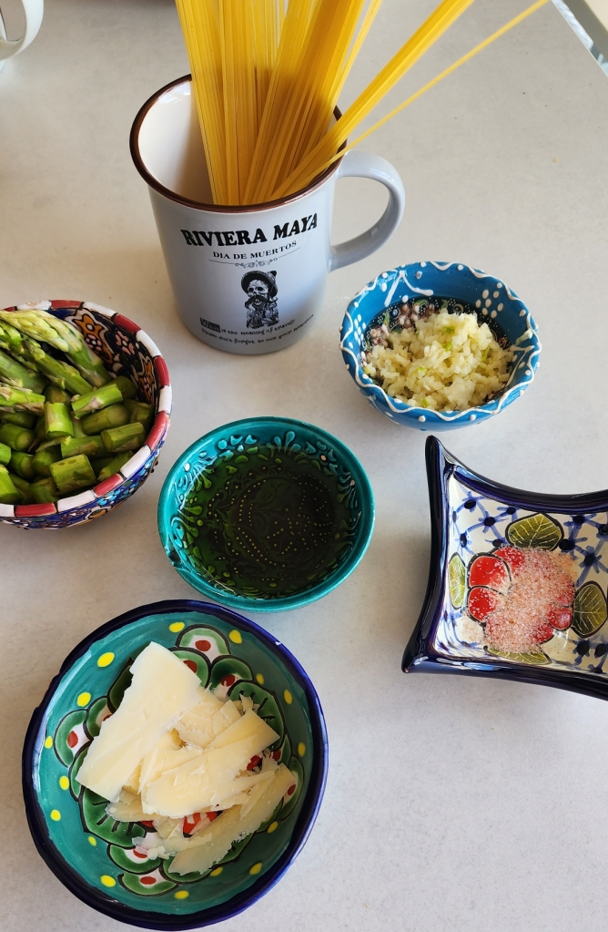 Spaghetti Alho & Óleo com Aspargos