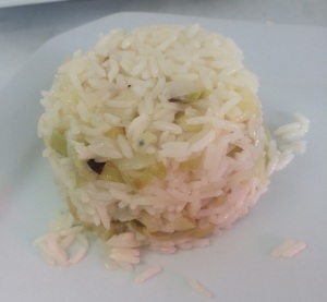 Arroz no Óleo de Coco e Alho Poró