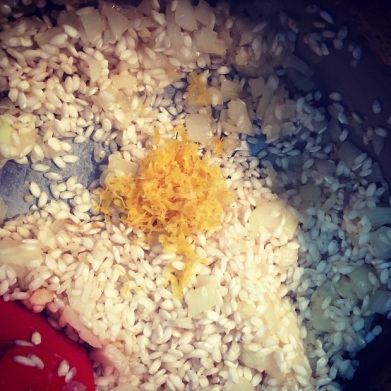 Risoto de Camarões com Perfume de Limão Siciliano