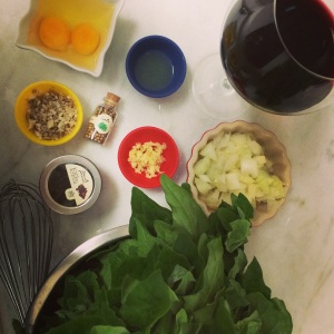 Omelete de Castanhas com Espinafre e Creme de Ricota