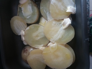 Batatas Coradas com Curry