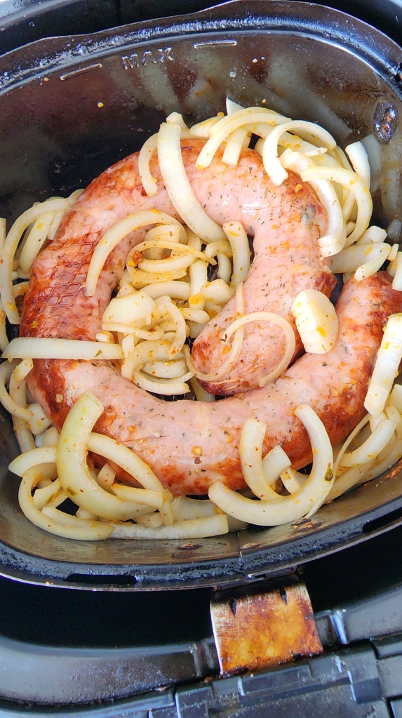 Linguiça com Batatas na Airfryer