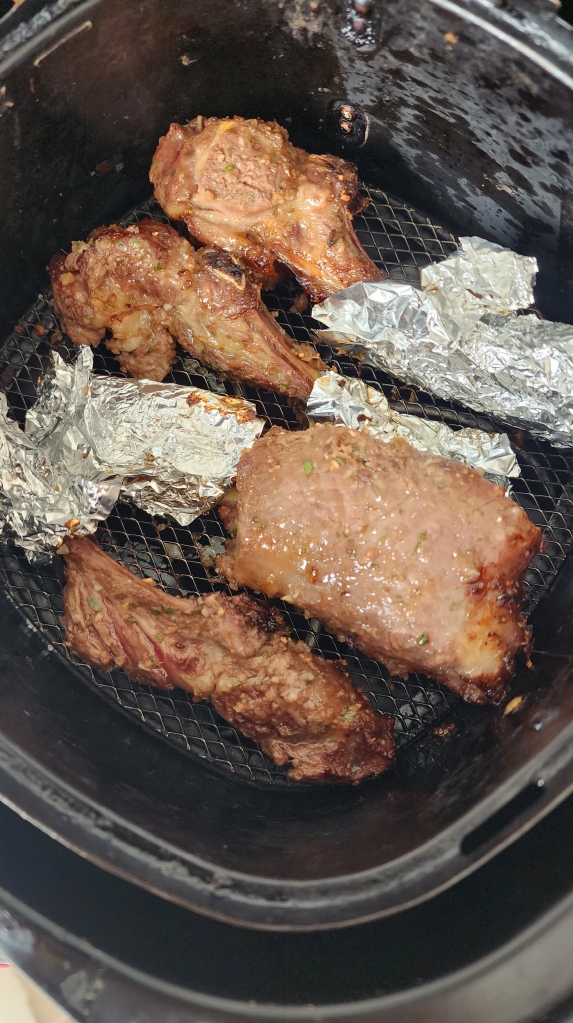 Carré de Cordeiro na airfryer