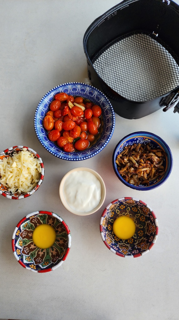 Cocotte de Shimeji Na Airfryer