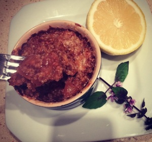 Quinoa Gratinada no Perfume de Limão Siciliano