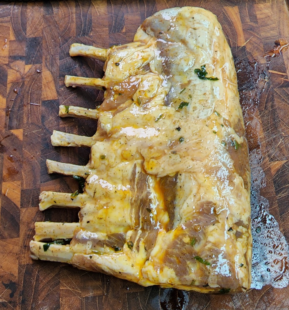 Carré de Cordeiro na Frigideira