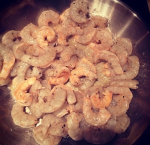 Penne ao Limone e Camarões