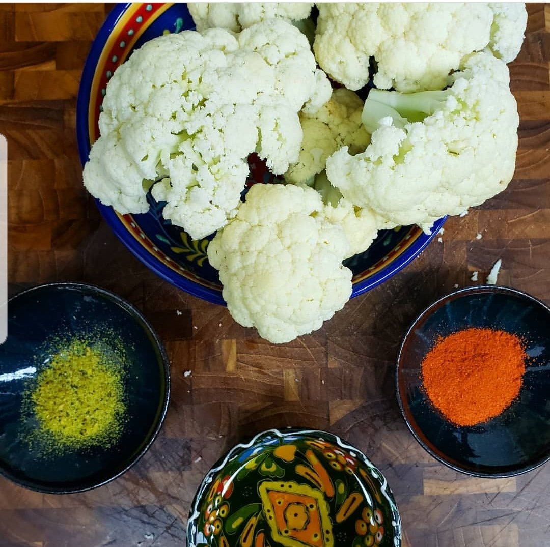 Couve Flor Assada e Crocante 