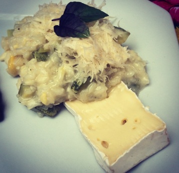 Risoto de Abobrinha e Brie