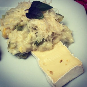 Risoto de Abobrinha e Brie