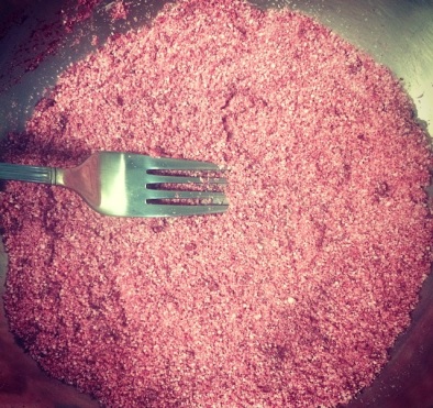 Tapioca de Beterraba com Queijo Branco