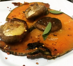 Carpaccio de Abóbora com Shitake