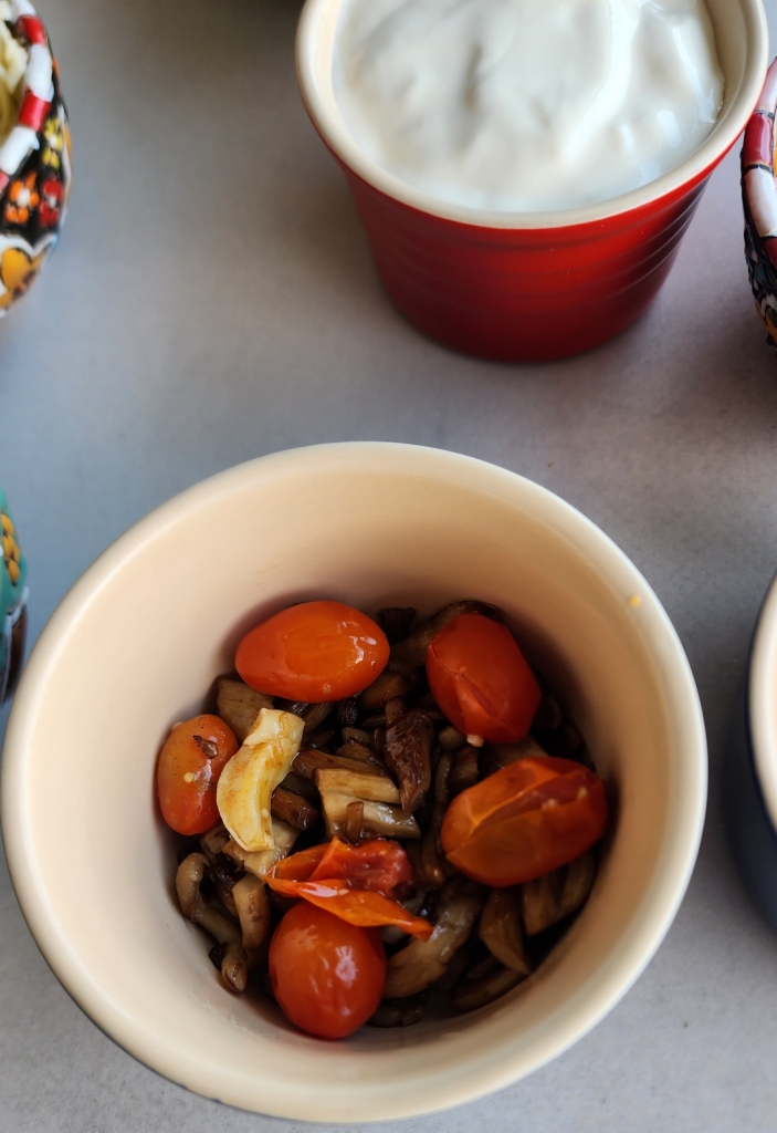 Cocotte de Shimeji Na Airfryer