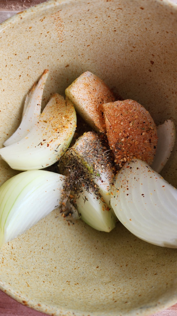 Cebola Assada na Airfryer