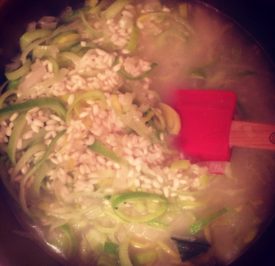 Risoto de Alho Poró