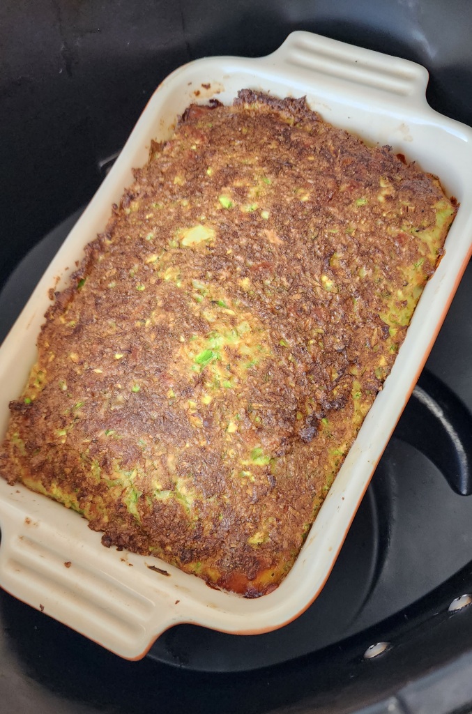 Torta de Abobrinha na Aairfryer