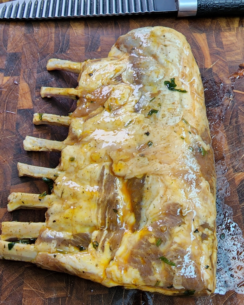 Carré de Cordeiro na Frigideira