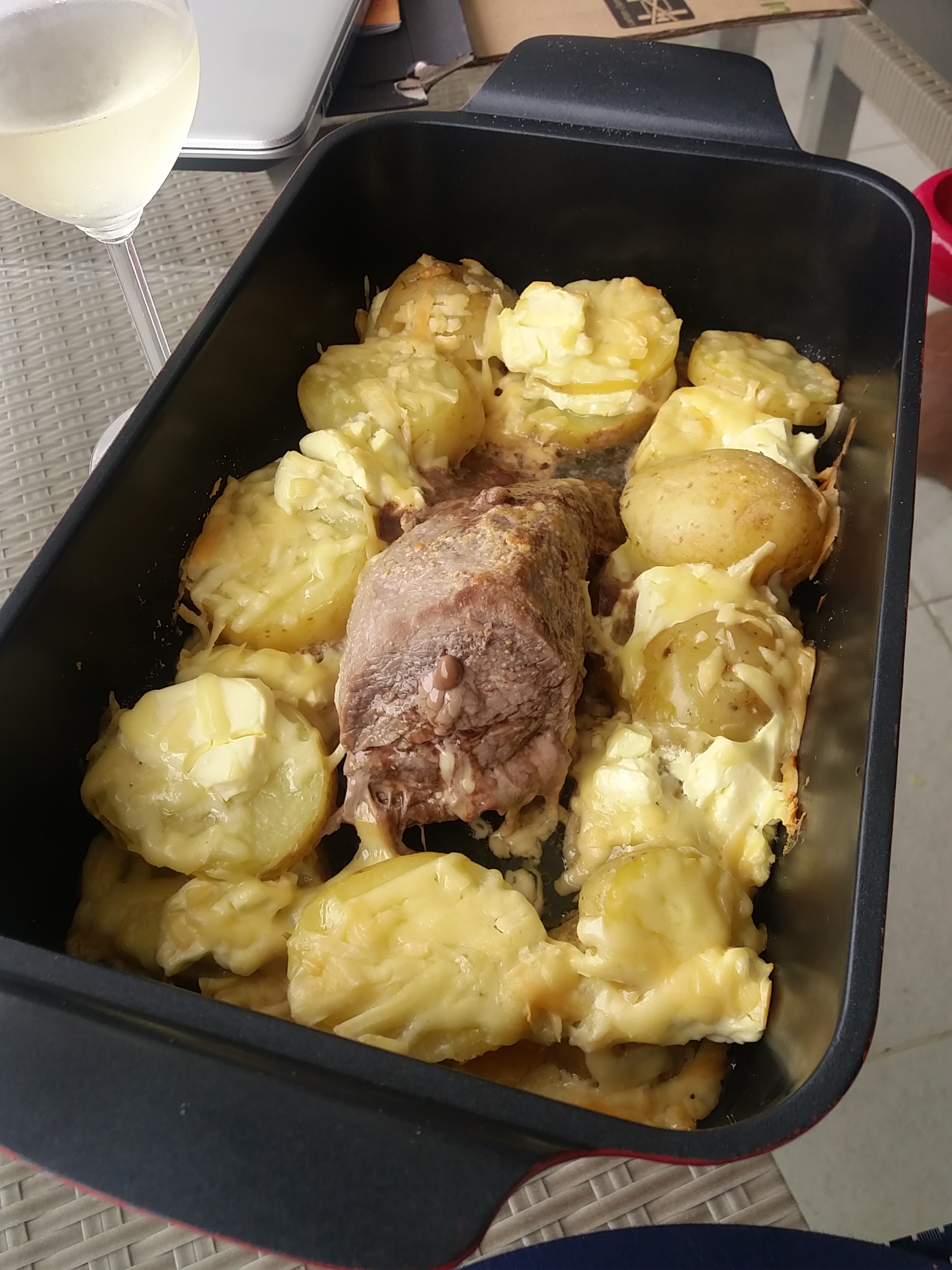 Rosbife com Batatas e Cream Cheese