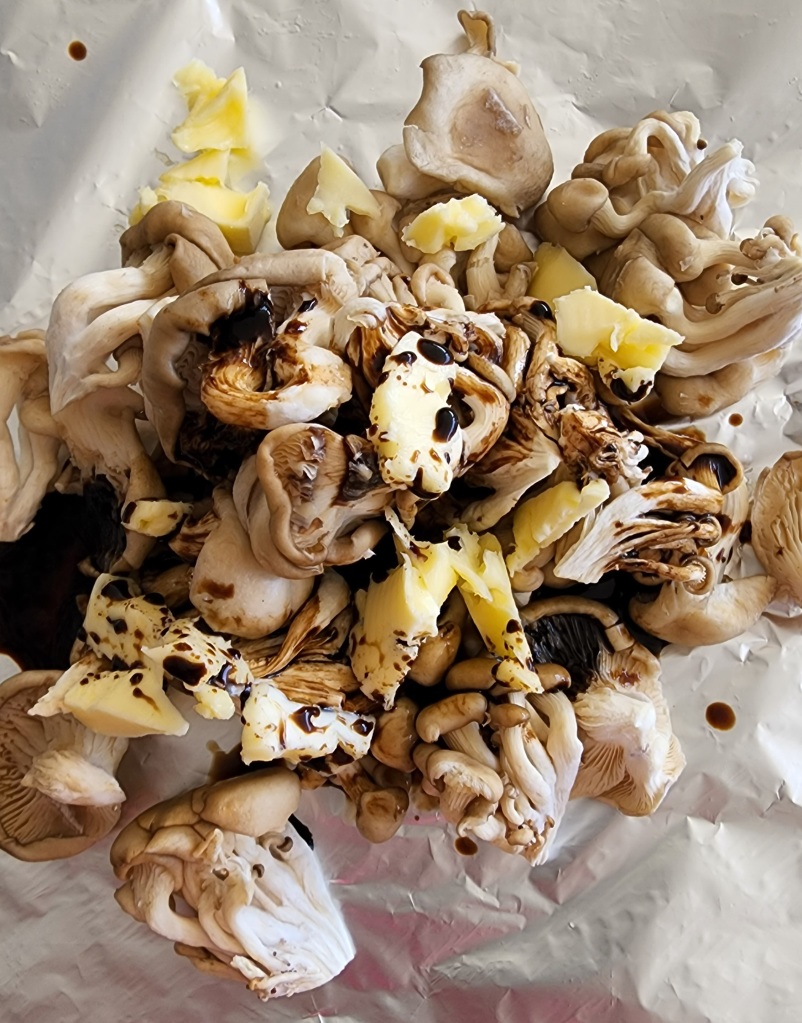 Shimeji na Churrasqueira