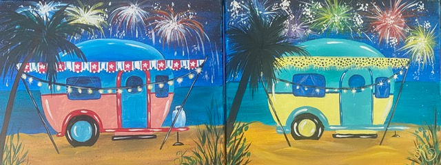 Paint & Sip - Beach Camper