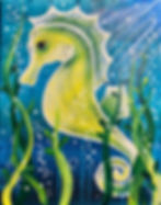 Paint & Sip - Seaweed Seahorse