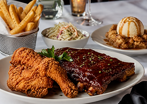 Comfort food feast on a table.png