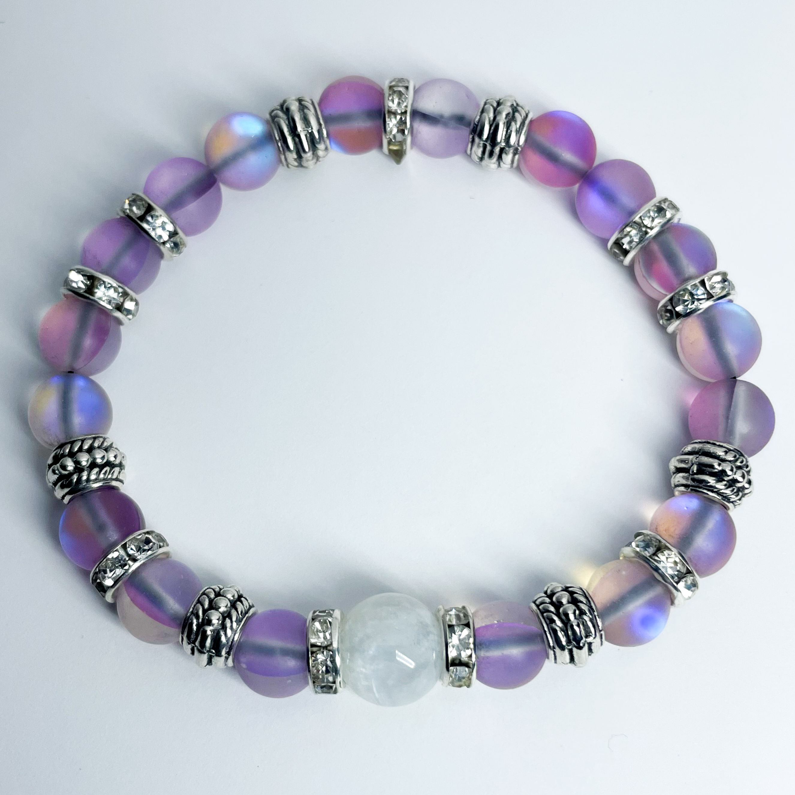 Moonstone - Purple + White