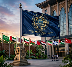 CID Middle East flag among Asian national flags