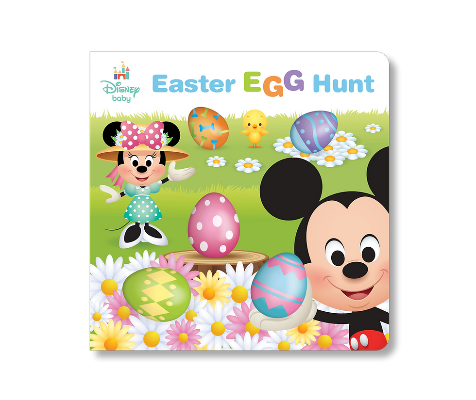 Disney Baby Mickey Mouse, Minnie, and More! -  Easter Egg Hunt Squishy Eggs Board Book